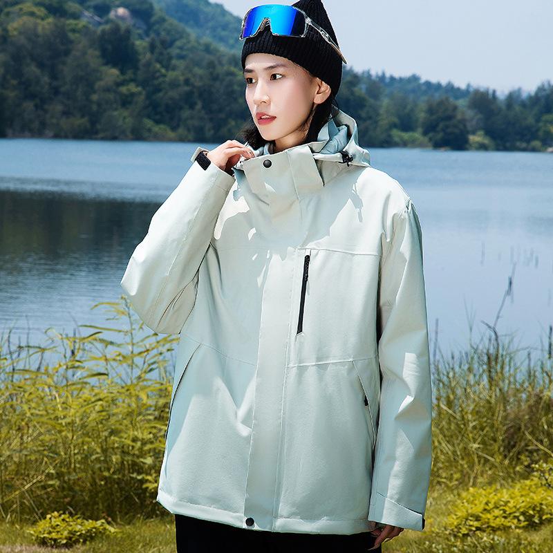 Куртки для мужчин, куртки три в одном для женщин, ветрозащитные и водонепроницаемые скрытые куртки, куртки для альпинизма
