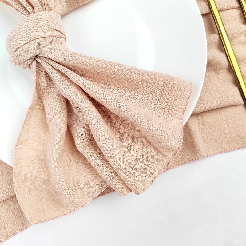 Set of 50 Cotton Cloth Napkins Gauze Fabric 30x30 Cm Factory Outlet Wedding Decor Everyday Use Dinner Tea Towel Table Village