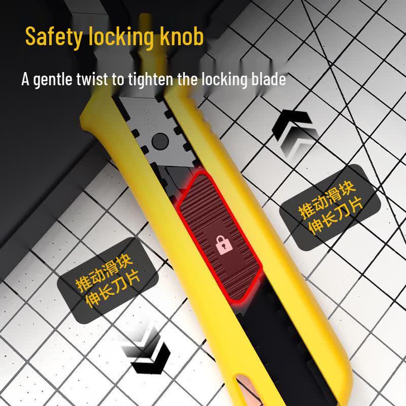 Deli 18mm Self-locking Utility Knife