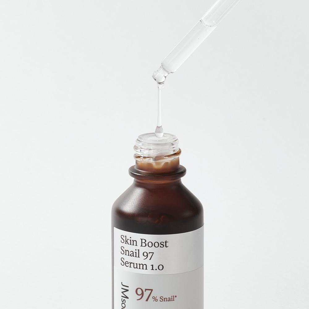 JMSOLUTION Skin Boost Улиточный 97% Сыворотка Интенсивное Увлажнение Повышение Эластичности 30мл
