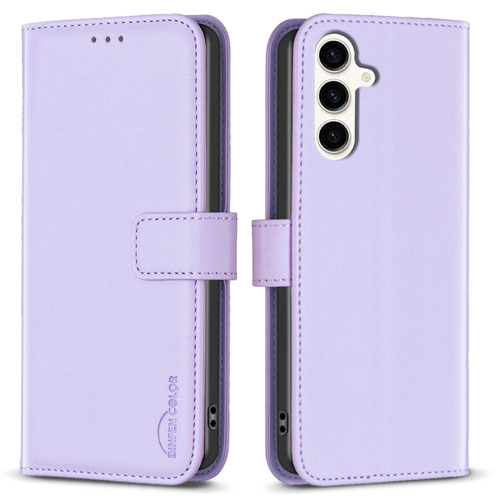 BINFEN COLOR BF17 For Samsung Galaxy M35 5G Case Leather Protective Phone Cover