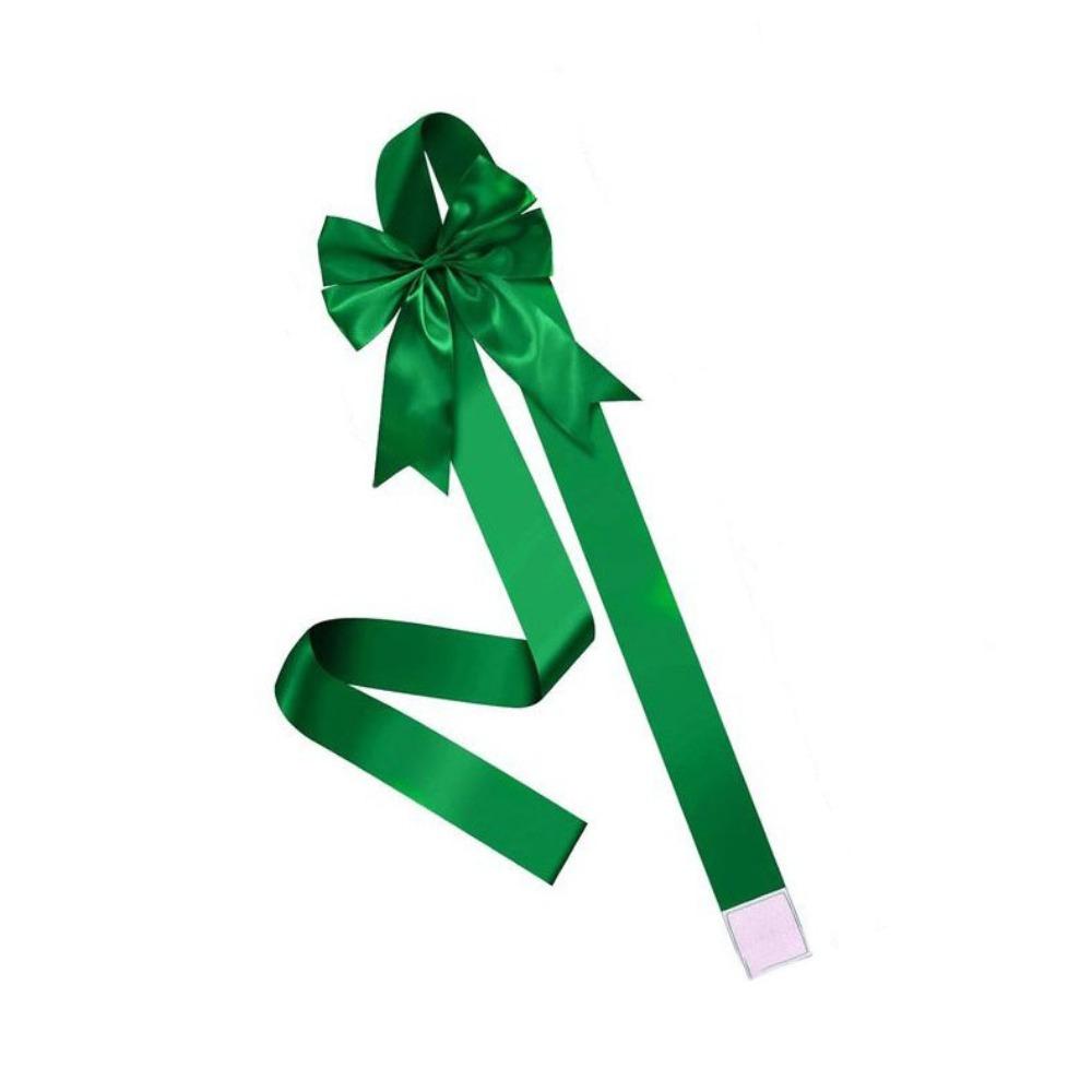 Creative Large Size Christmas Cabinet Door Ribbon Bow Self-adhesive Green/Red Gift Wrapping Bow Window Bow Outdoor