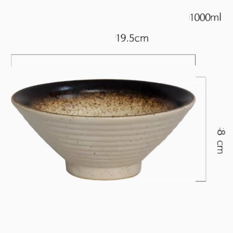 Японская керамическая миска для рамена – Креативная суповая миска для дома или ресторана