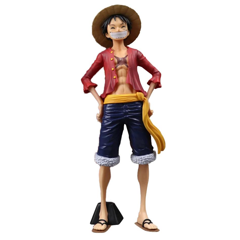 В наличии Оригинальная фигурка Аниме One Piece 28 см Уверенная улыбающаяся фигурка Луффи Кукла с меняющимся лицом Три Формы Модель Игрушка Набор