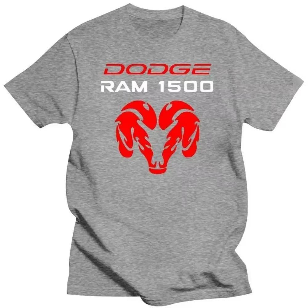 Мужская одежда Мужская креативная повседневная футболка с коротким рукавом Новинка Ram 1500 Turbo Автомобильные фанаты Мужская черная футболка с круглым вырезом