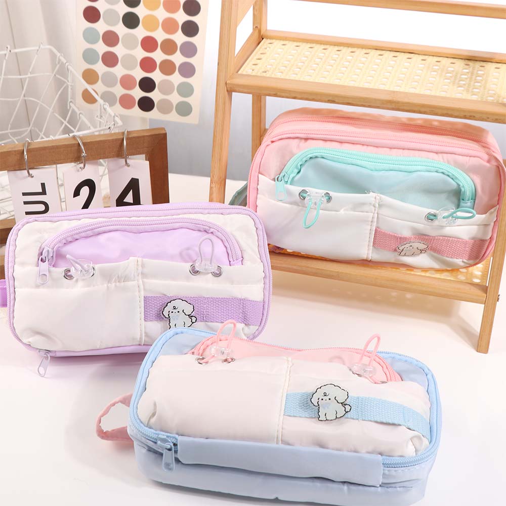Large Capacity Student Pencil Case Multi-layer Gel Pen Organizer Cute Pencil Pouch  Stationery
