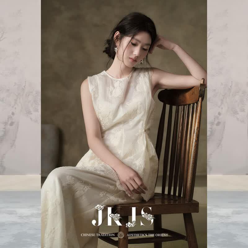 Безрукавная рубашка JK&JS из тенсела лиоцелла с вышивкой