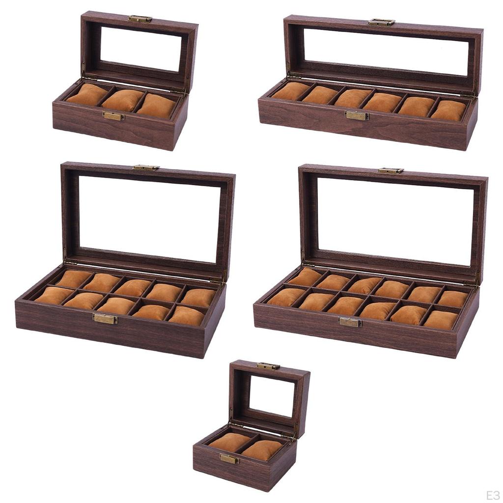 Box, Box ,Glass Window Lockable Cushion Dustproof Display Er, Travel Case Organizer Men