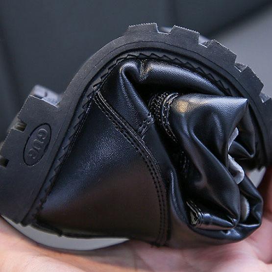 Детские сапоги, осенние и зимние плюшевые сапоги для девочек, однотонные зимние сапоги большого размера с рисунком бабочки