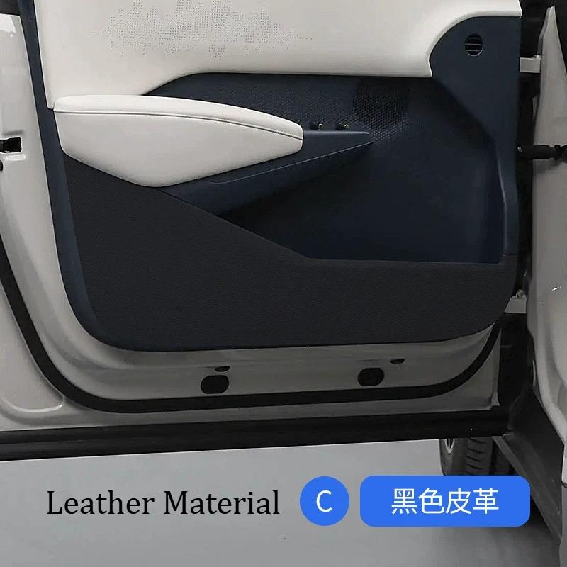 For Zeekr X 2021-2026 Door Anti-kick Pad Fur Door Panel Anti-scratch Leather Protection Retrofit Accessories Car Interior Tools