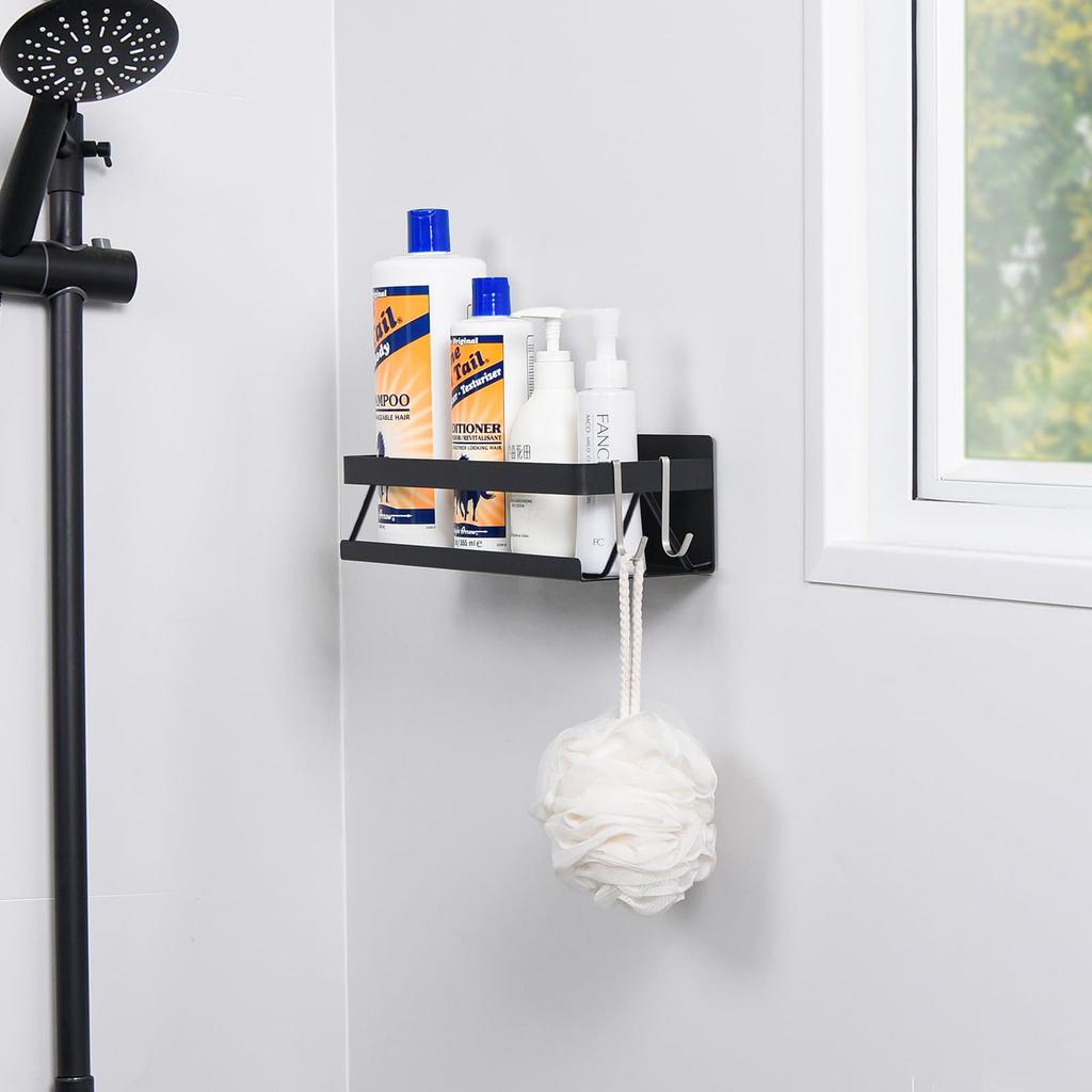 Ванная Магнитная Ванная Нержавеющая Сталь Душ Ванная с Крючками Полка, Полка, Полка, Сушилка, Хранение,