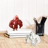 Muscle Chicken Statue 3D Desktop Chicken Ornament Muscular Rooster Hen Figurine for Home Farmhouse Mantel Shelf Cabinet Decoration