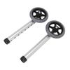 2Pcs Walker Wheels Replacement Adjustable for The Elderly Disabled Accessories Aluminum Alloy Legs