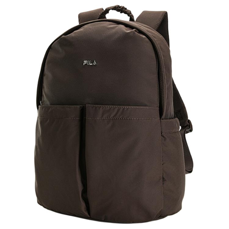 FILA Fitness Minimalist Fashion Casual Fabric Backpack Regular Women backpack Dark-Brown A13W631165FBN