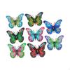 8 Pieces Metal Butterflies Wall Art Decors Decorations Wear Resistant Practical Sculptures