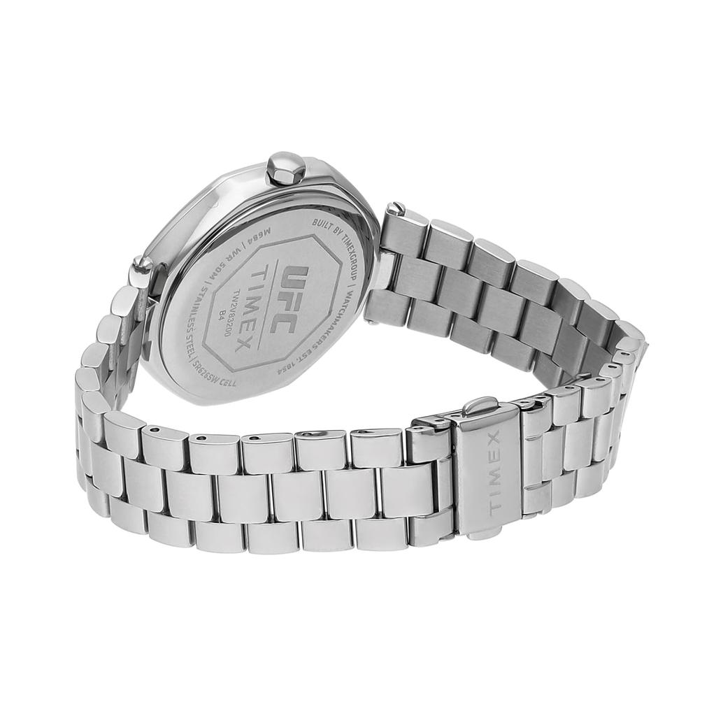 Watch UFC Jewel White Dial Quartz 5 ATM Water Resistant Mineral Glass TW2V83200 Silver [TIMEX] 36.5mm Men's [Item]