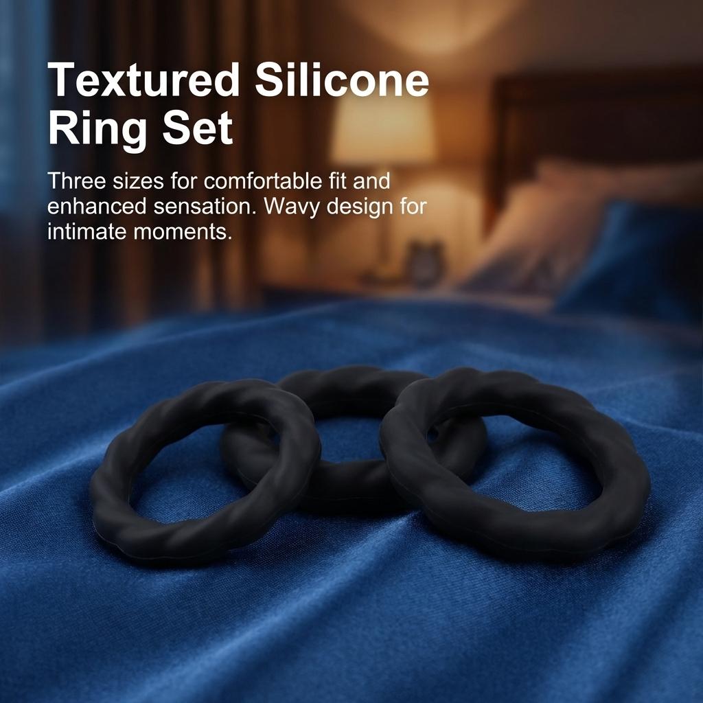 Silicone Delay Ring For Men Medical Grade Material Comfortable Fit Enhance Intimacy
