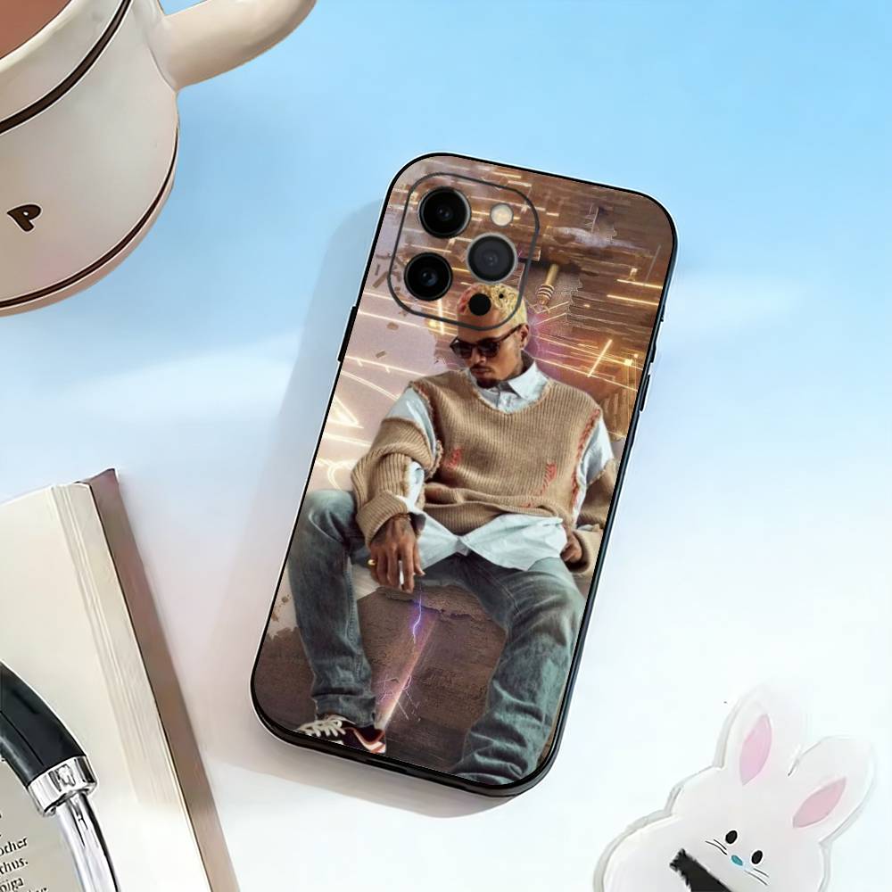 Чехол для телефона C-B-Chris Brown-певец Для iPhone 17,16,15,14,13,12,11 Plus,Pro Max,XS,Мягкий силиконовый черный чехол