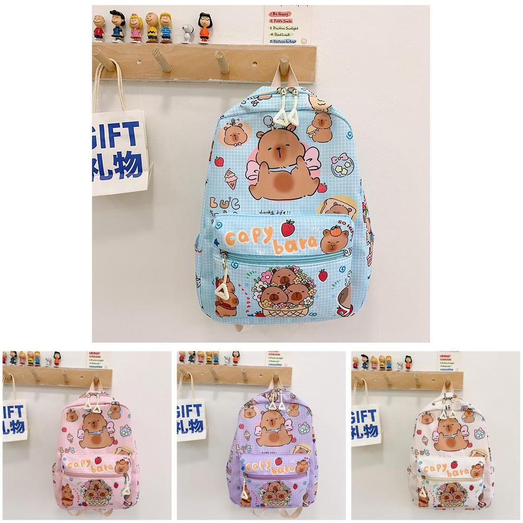 Adorable New Kids Backpack Colorful Cartoon Design Lightweight Nylon For School Travel