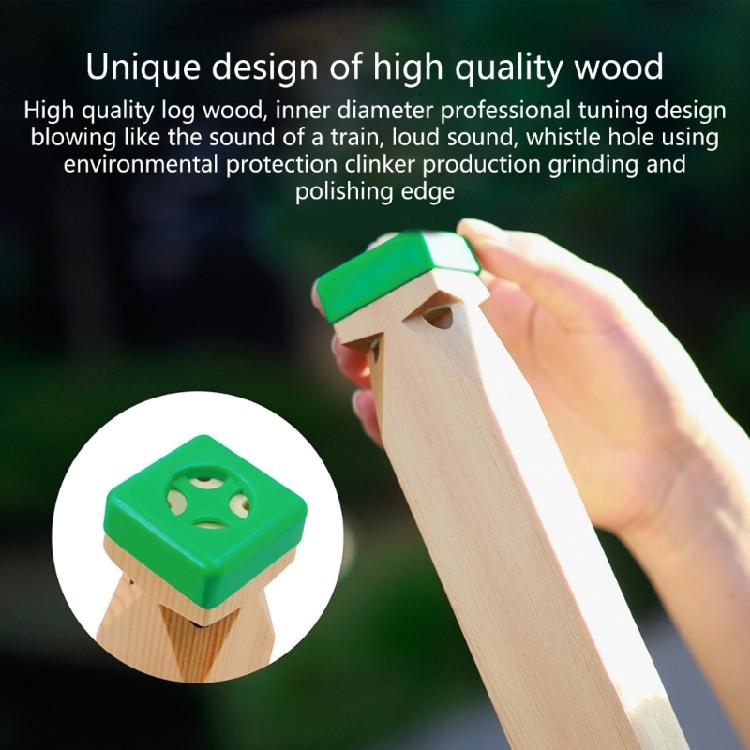 Wooden Train Whistle Orff Musical Instrument Toy Steam Flute Instruments Toy
