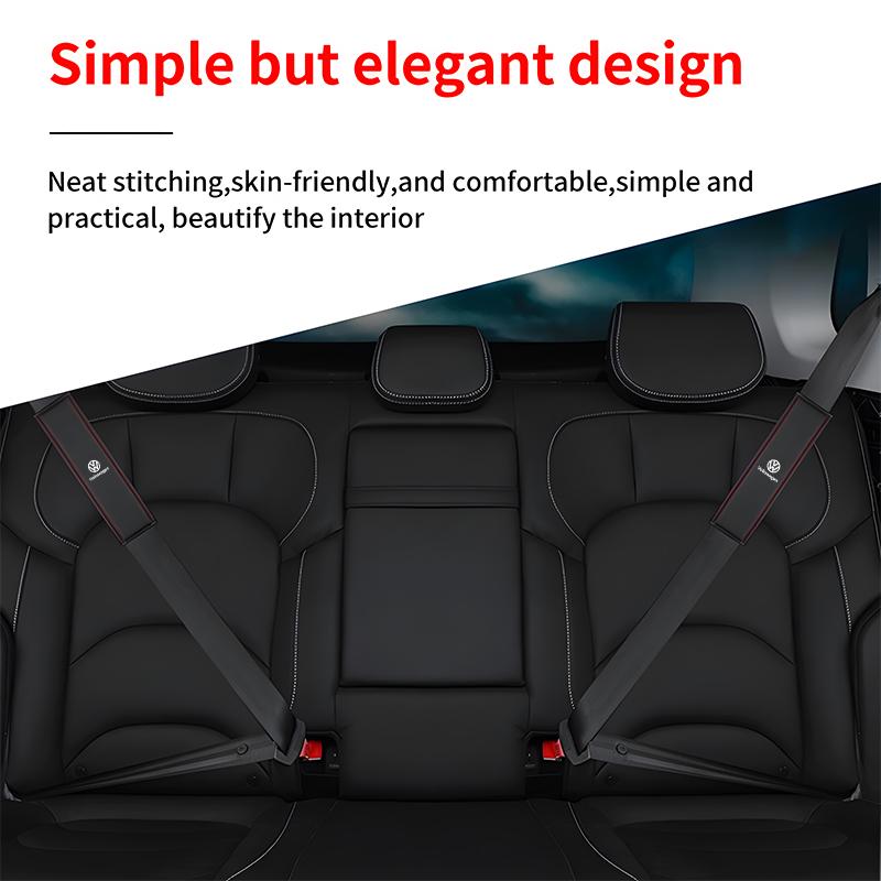 Car Seat Belt Protector Cover Seat Belt Shoulder Pad Accessories For Volkswagen VW Jetta Golf Beetle EOS GTI MK2 MK4 MK5 MK6 MK7 zq6