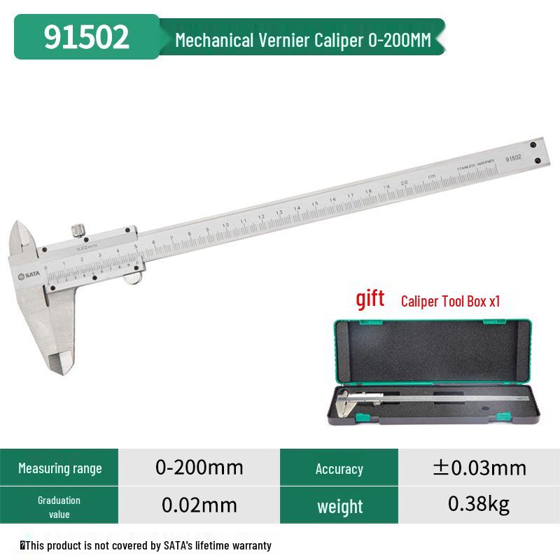 SATA Stainless Steel Dial Caliper - Mechanical Measuring Tool