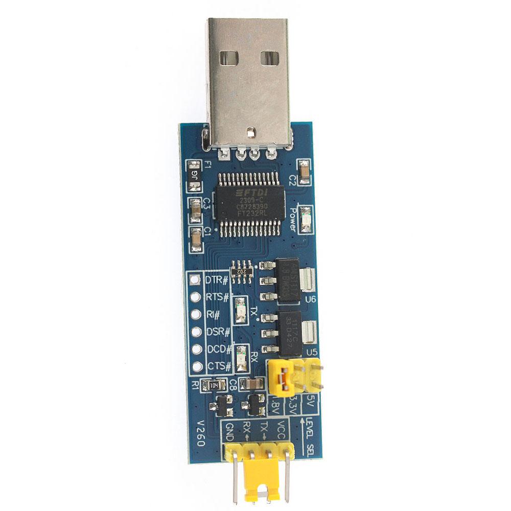 FT232RL Serial Port Module USB To TTL Converter 5V / 3.3V / 1.8V Level Download Program Line Serial Interface Module FT232
