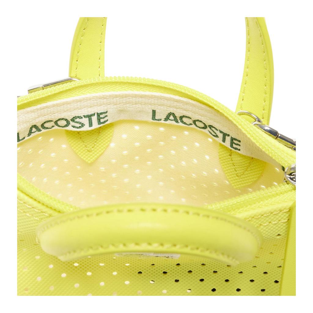 Lacoste Модная универсальная сумка-клатч на молнии из ПВХ, ручная, на плечо, через плечо, маленькая женская сумка, желтая NF4749SJ-Q01