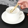 1 шт. Кофейная ложка из нержавеющей стали, плоские вилки для десерта, маленькая мешалка для кофе, барная ложка для перемешивания, кухонная посуда