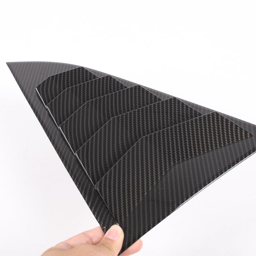 Hcilloend Rear Side Window Louver Covers for Nissan Fairlady Z Shutter Side Vent Rear Window Shutter Easy Adhesive Decorative Exterior Custom Car Set