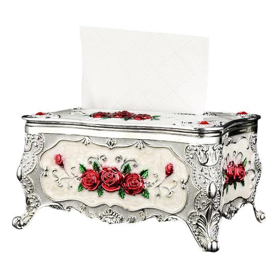 Европейская коробка для салфеток, большая вместимость, легкий доступ, крышка для коробки салфеток, акриловый держатель для салфеток, роскошное украшение для дома