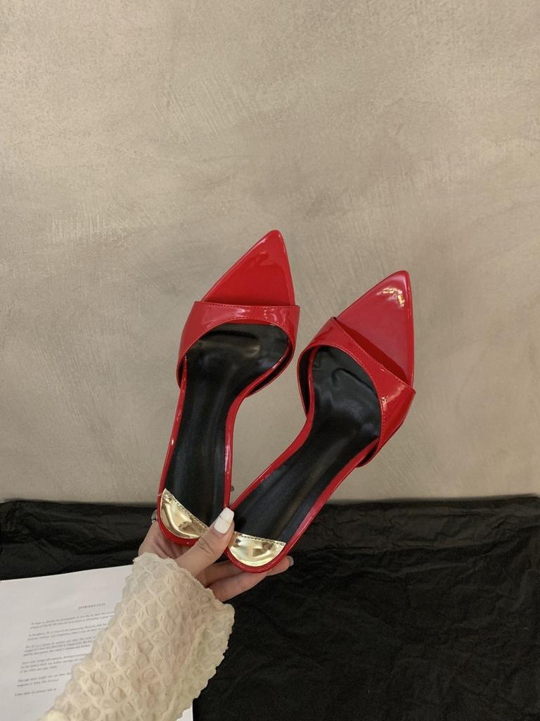 Шпильки с открытым носком женские летние модные сандалии на остром высоком каблуке