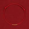 Браслет-анклет на ногу, плетеный из красной веревки, с бусиной удачи, регулируемый, для пары, в подарок на День святого Валентина, для ношения на запястье