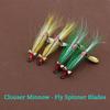 2/4 шт. Мушка Clouser Minnow с лепестками-блеснами для рыбалки в соленой и пресной воде, мушка для окуня, форели, тунца, полосатого окуня, шеда #1 #2/0