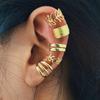Trendy Jewelry Gold Color Leaves Ear Cuff Non-Piercing Ear Clip Women Earrings Fake Cartilage