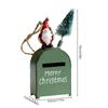 Christmas Post Box Santa Claus Faceless Gnomes Metal Storage Case For Gifts Cards Souvenirs Retro Gift Storage Case Home