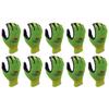 Nitrile Foam Coated Work 3D Comfort Stretch Smart Gloves, Fit, Touch, Washable, Thin, 10-Pack (Small Green)
