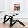 360 °Height Adjustment Folding Laptop Standing Table with Fan Cooling USB for Dormitory Sofa Bed Office Study Writing Lazy Desk