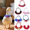 Knitted Pet Collar Tie Adjustable Handmade Small Animals Collar Strap for Chicken Duck Goose Parrot Rabbits