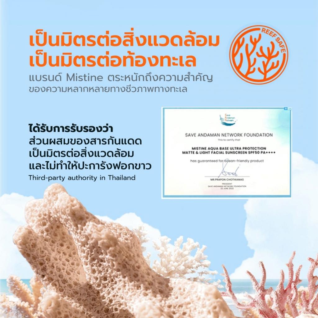 Mistine Aqua Base Ultra Protection Matte Light Facial Sunscreen Pro SPF50 PA++++ 40 мл.