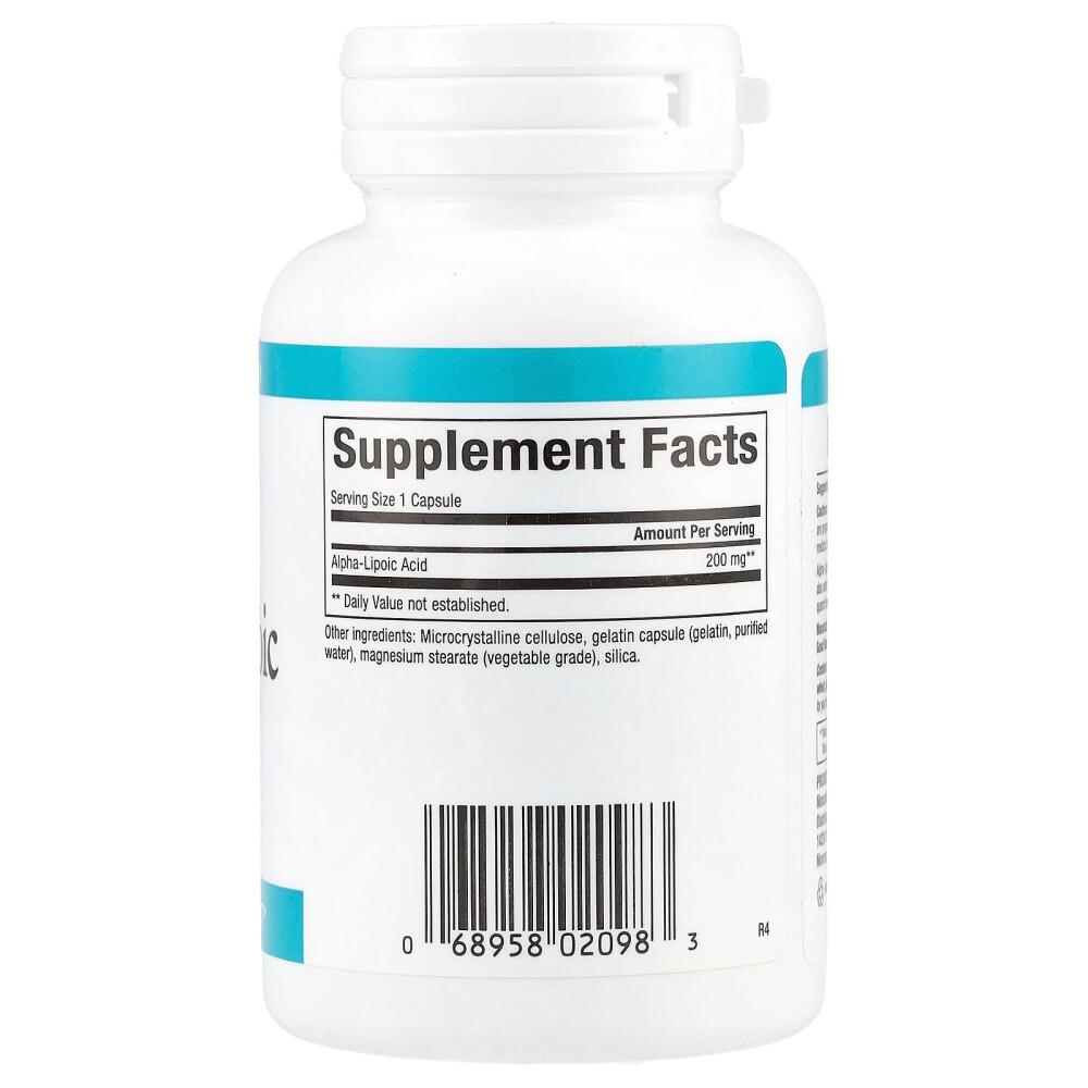Natural Factors Alpha-Lipoic Acid 200mg, 60 Capsules