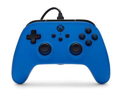 Официально лицензированный продукт Xbox: Проводной контроллер PowerA Symmetric для Xbox Series X|S - Синий (XBGP0440-01)