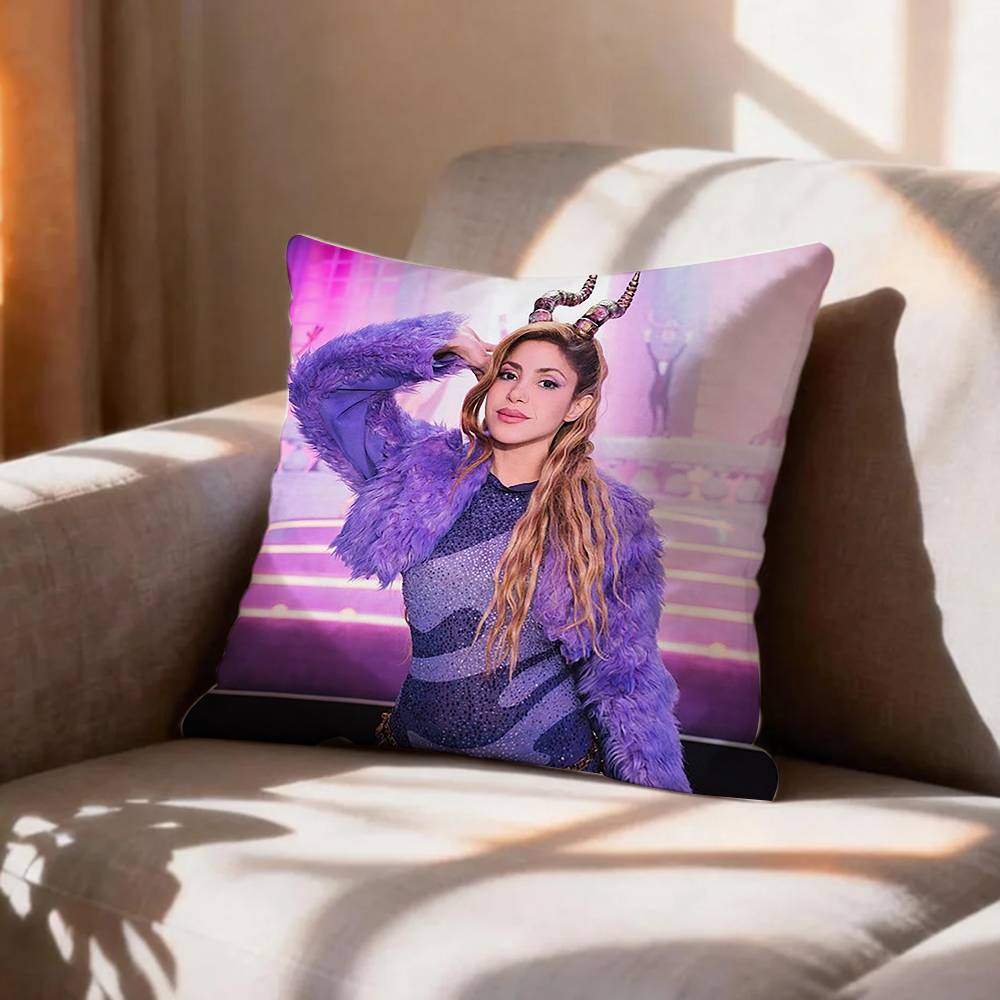 V-Vintage S-Shakira Pillow Case Pattern Printed Pillowcase For Living Room Sofa Cushion Cover