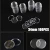 100Pcs Round Coin Cases, Transparent Plastic Capsules Holder, 34mm Inner Diameter, Preserve and Showcase Your Collection