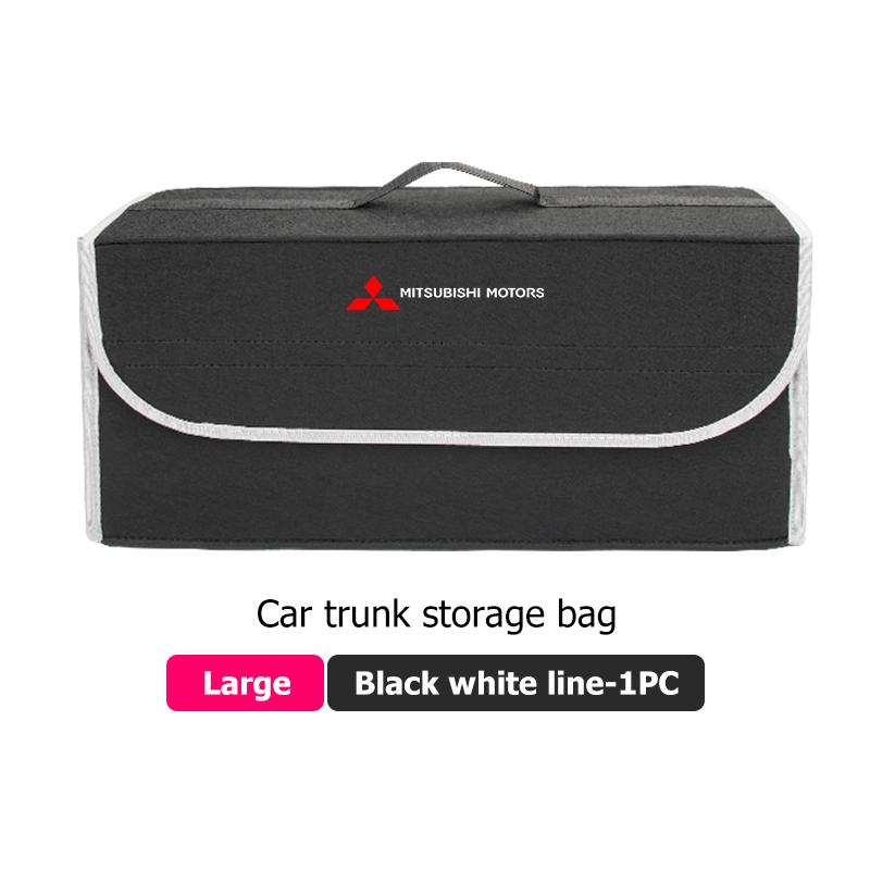 xkhr10 Car Foldable Felt Trunk Storage Bag Large Capacity Organizer Box Accessorie For Mitsubishi Outlander Pajero Sport Lancer Eclipse