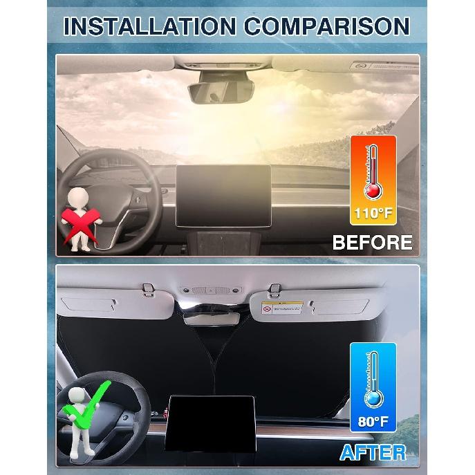 Karltys Sunshade for Lexus NX NX250 NX350 NX350h NX450h+ 2022 2023 2024 Accessories Windshield Sun Shade UPF50+ Foldable Front Window Cover 240T