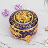 European Retro Luxury Princess Enamel Jewelry Box - Exquisite Metal Necklace Storage Box