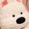 Stuffed Dog Pillow Fuzzy Dog Plush Toy Fluffy Cuddle Pillow Cute Animal Long Pillow Sofa Bed Use Cushion Gift for Kids Adults