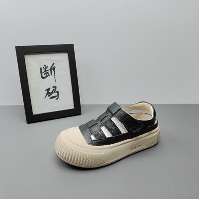 Модная женская обувь Платформа Теннис Женские сабо Летняя Новинка Дышащая Маленький Рим Застежка-липучка Скандалы Женская обувь Платформа Теннис Ф