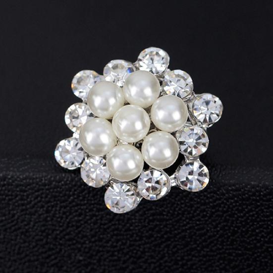 Brooch Pin Alloy Flower Brooch Pin for Wedding